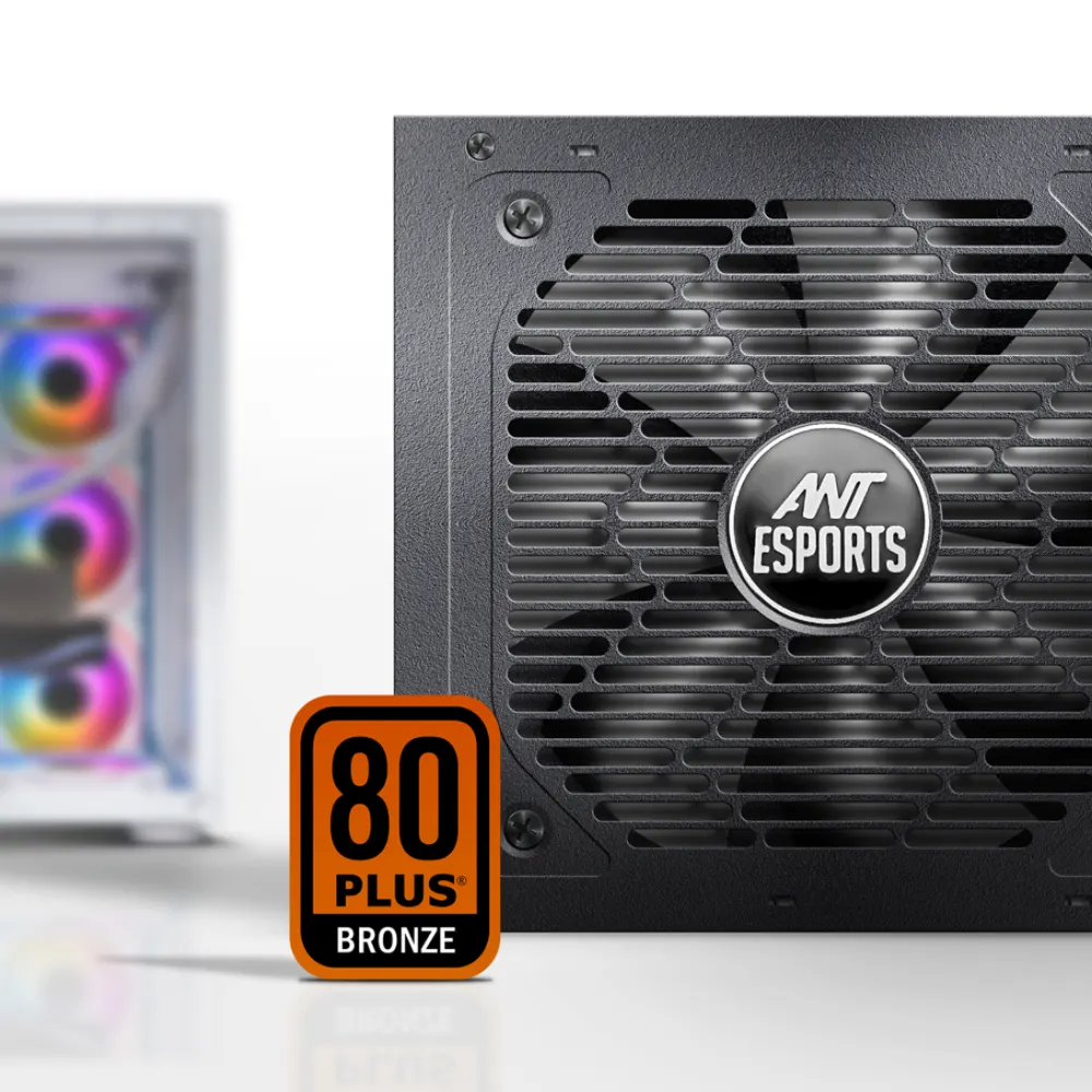 Ant Esports RX550 550w 80 Plus Bronze Gaming Power Supply Black view 5
